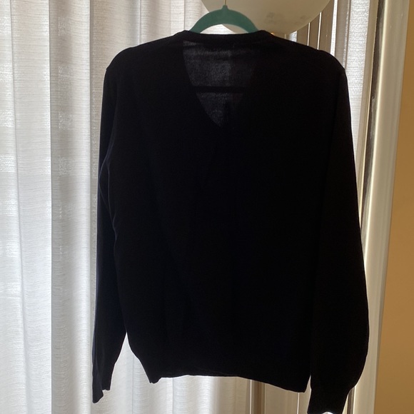 Soft 100% cotton mens v neck designer sweater - Picture 2 of 5